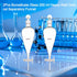 2pcs Borosilicate Glass 250ML Separating Funnel, Heavy Wall Conical with 24/40 Joints and PTFE Stopcock