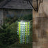 SUNNYPARK 2 21 Hanging Solar Lantern Outdoor, Tiers Solar Multicolor Acrylic Beaded Chandelier with Cool White LED S