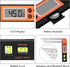 Digital Angle Finder Protractor, 0-360 Degree T-Bevel Gauge with Horizontal Vertical Bubble & LCD Display