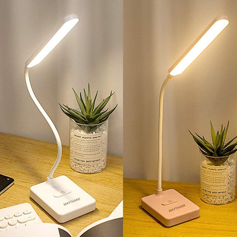 Cordless Desk Table Lamp, Rechargeable Battery 2200mAh, Touch 3 LED Modes, Dimmable Gooseneck Lamp for Kids Bedroom