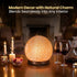 SAF Naturals 6 Inch Dimmer Himalayan Natural Salt Lamp, Globe Shape, Diameter, with Cable