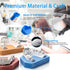 6 Pcs Dental Base Former Kit, Color Blue, Dental Lab Model Base Set, Plaster Mold Base Former