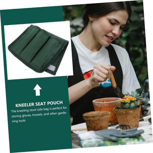 Garden Kneeler Side Bag for Easy Tool Storage Oxford Pouch Accessory