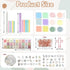Bible Study Supplies, Bible Tabs and Highlighter Set with Ballpoint Pen, Transparent Sticky Notes, Christian Gifts