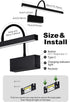 16 inch Dimming Picture Lights for Wall Battery Operated, Art Lighting for Paintings, Wireless Rechargeable Gallery