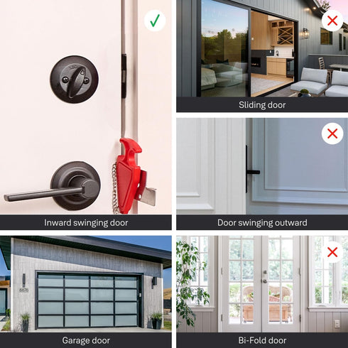 Travelers' Portable Door Lock for Enhanced Security at Hotels and Apartments