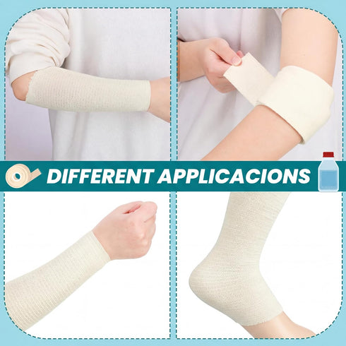Absorbent(3 Inch 11 Tondiamo Cotton Tubular Stockinette Gauze Roll Tubular Arm Stocking Elastic Leg Stockinette Tubing