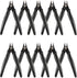 YaeCCC 10 Pack Wire Cutters - Black Diagonal Cutting Pliers for Electronic, Model, Jewelry Making