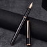 HongDian 920 Black Metal Fountain Pen, Rose Gold Plated Extra Fine Nib, Classic Writing Pen with Ink Converter