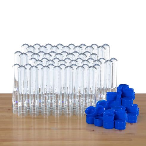 Steve Spangler Large Plastic Test Tubes with Caps, Test Tubes for Kids, 60 Pack