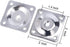 4PCS Leg Mounting Plates with Screws for Sofa, Couches, Tables, Furniture Legs Brackets Hardware Attachment