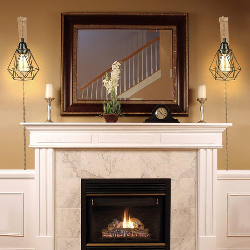 Frideko Hanging Lamps that Plug into Wall Outlet - Wall Lamp with Plug in Cord, Farmhouse Plug in Wall Sconces, Rustic