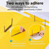 Self-Adhesive Prong Paper Fasteners, IMLIKE 100 PCS Metal File Fasteners, 2" Capacity for Paper Folder or Files, Brown