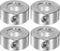 HARFINGTON 4pcs Shaft Collar, 11/16" Bore 304 Stainless Steel Set Screw for Wheel Barrow Axle, Gearbox Assemblies