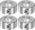 HARFINGTON 4pcs Shaft Collar, 11/16" Bore 304 Stainless Steel Set Screw for Wheel Barrow Axle, Gearbox Assemblies