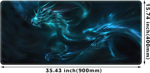 Extra Large Extended Gaming Desk Mat - Non-Slip Rubber Pads XXL Mouse Pad 35.4 x 15.7 inch