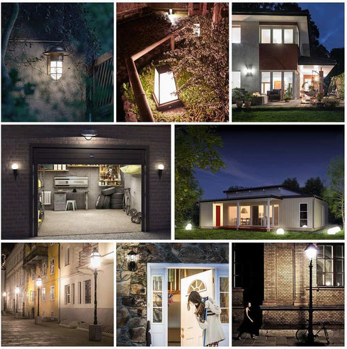 2-Pack Bulb, 60 Equivalent(6W), 800LM, 5000K, E26 Bulb Energetic Dusk to Dawn LED Outdoor Light Watt Daylight Base