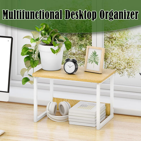 MARTY Printer Stand with Storage for Desk, Desktop Printer Stand Shelf Organzier for Home/Office Heavy Duty Printer