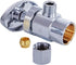 Everflow Supplies 71212PR-NL 1/2 X 3/8" CHROME PLATED No Lead BOXED ANGLE STOP VALVE