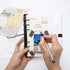 Clear A6 Binder with Elastic Band, 6 Black Rings Journal Planner, Thick PVC Notebook Cover for A6 Grid Paper Refills