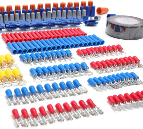 WORKPRO 582-piece Electrical Repair Kit, Crimp Terminals, Wire Connectors, Heat Shrink Tube