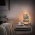NFMILI Vintage Oil Painting Bedside Lamps for Bedrooms, Small Table Lamps, Modern Nightstand Desk Lamp with USB Port
