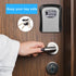 Key Lock Box, Resettable 4 Digit Combination Spare Key Safe Lock Box, Weatherproof Key Storage Security Lock Box Hide 5 Key, Wall Mounted Lock Box for Outside, Home, Office, Garage(1 Pack, Gray) by TTRWIN