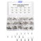 250pcs Non-Insulated Fork Terminals, Copper Fork Wire Connectors for AWG 22-10 Crimp Fork End Terminal