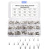 250pcs Non-Insulated Fork Terminals, Copper Fork Wire Connectors for AWG 22-10 Crimp Fork End Terminal
