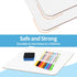 Set of 12 Small White Board Dry Erase Boards 9"x12” Double Sided for Students, Teachers, School Supplies with Mini