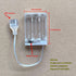 DENGJIANHD Pack Sign,5V Connection,3AA (3AA-Transparent) Portable USB Battery for LED Neon Power Supply with USB