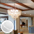 2pcs IMIKEYA Plastic Lampshade Floor Lamp Shades Replacement Plastic Bowl White Lamp Shades Mushroom Lampshade