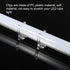 T8 Bulbs Pack 10 MECCANIXITY U Clips Holder Bracket Fluorescent Tube Light Fixture Plastic Pipe End Clamps Base