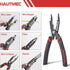 HAUTMEC Forged Wire Stripper Pliers 8", Compact Design, Multifunction Electrical Tool: Pliers, Stripper, Cable Cutter,