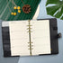 Spiral Notebook Refill Weekly Planner Refill, Undated 6 Hole Insert Paper for Filofax, 45 sheets
