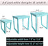 Pack 2 Locker Shelf Adjustable Height and Width, Locker Organizer for Work, Locker Shelves for School Locker