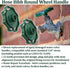 1172065 01-5109, 3/8" (12 Outdoor Faucet Handle Compatible with LASCO Hose Bib Handle Fits Most Shaft Silicone Stems