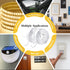 KUSUFEFI Heavy Duty Double Sided Adhesive Tape, 2 Rolls Total 20FT, Clear Removable Poster Tape for Home and Office