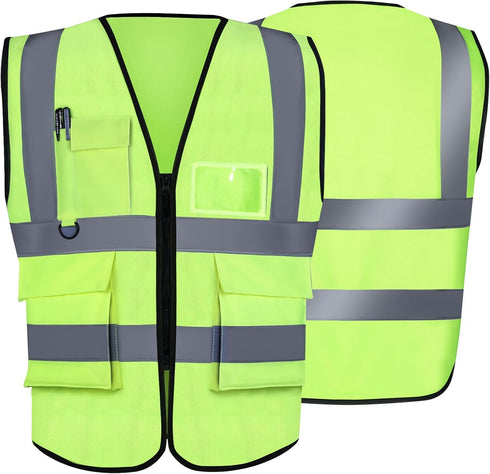 XPCARE Reflective Safety Vests For Women Men, High Visibility Security Vest Pockets