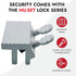 NU-SET Sliding Window Lock, Double Thumb Screw Window Lock for Home Security, White