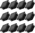 MALUGOGO 12pcs Black Plastic Tubing Plug Chair Leg Inserts Table Post End Caps