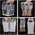 EGV 300PCS Packaging (26x30cm) Clear Handle Drink Drinking Poly Plastic Bags,Drink Carrier, for Delivery Take Out Cup