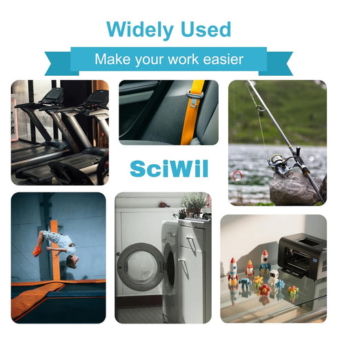 SciWil 99PCS 12 Set Extension Spring Assortment Kit, Sizes Small Tension Springs with Dual Hook Ends, Galvanized Spring
