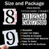 20Pcs 6 Inch Curb Stencil Kit 0-9 Address Number Stencils for Painting on Road, Wall, Wood, Mailbox
