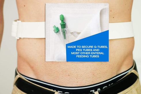 XL G Tube Holder Belt by Pill Mill - Comfortable Pouch for Medical Feeding Tubes (PEG, Gtube, J Tube, PD)