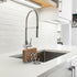 Soap Dispensing Palm Brush Holder Sink Sponge Dish Brush Holder for Kitchen Brush Dish Brush with Soap Dispenser Pot