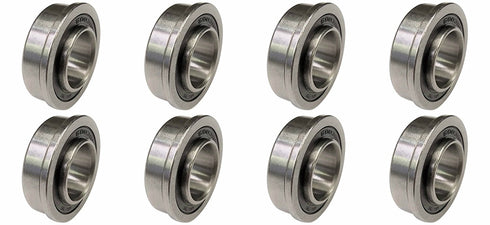 XiKe 5/8" Bearing (Pack - 10), ID 5/8" x OD 1-3/8" - Lawn Mower and Wheelbarrows & Carts Wheel Bearing - Marathon# 60602 Flanged Precision Ball Bearing