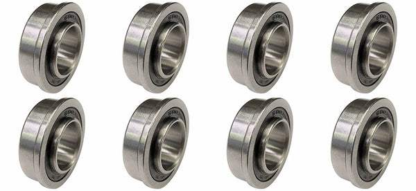 XiKe 5/8" Bearing (Pack - 10), ID 5/8" x OD 1-3/8" - Lawn Mower and Wheelbarrows & Carts Wheel Bearing - Marathon# 60602 Flanged Precision Ball Bearing
