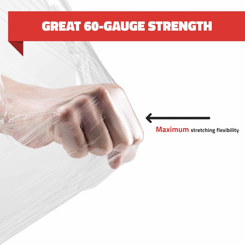 Stretch Wrap with Handle Industrial Strength 2 Pack 11" x 1000 Ft 60 Gauge Thick Shrink Wrap Roll for Moving Supplies
