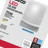 Satco 12.5W PAR30 Bulb 5000K 1000 25 E26 90 Dimmable 120V S29414 (2 Pack) Short Neck LED Light Natural Light Lumens